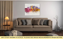 Load image into Gallery viewer, Gallery Wrapped Canvas, Riyadh V2 Skyline Artistic Abstract In Watercolor