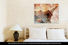 Load image into Gallery viewer, Gallery Wrapped Canvas, Eiffel Tower Paris Abstract Art