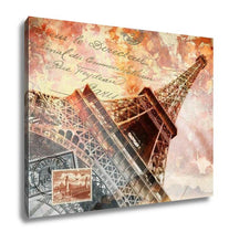 Load image into Gallery viewer, Gallery Wrapped Canvas, Eiffel Tower Paris Abstract Art
