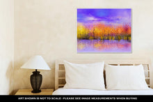 Load image into Gallery viewer, Gallery Wrapped Canvas, Oil Painting Landscape Colorful Autumn Trees Semi Abstract Image Of Forest