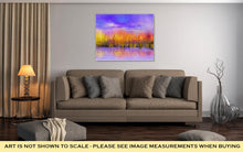 Load image into Gallery viewer, Gallery Wrapped Canvas, Oil Painting Landscape Colorful Autumn Trees Semi Abstract Image Of Forest