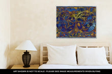 Load image into Gallery viewer, Gallery Wrapped Canvas, Vintage Illustration With Blue World Atlas Map On D Pirate Adventures Treasure