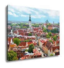 Load image into Gallery viewer, Gallery Wrapped Canvas, Panoramic View On The Old City Of Tallin