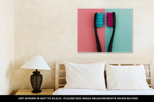 Load image into Gallery viewer, Gallery Wrapped Canvas, Crazy Colored Toothbrushes