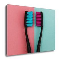 Load image into Gallery viewer, Gallery Wrapped Canvas, Crazy Colored Toothbrushes