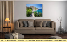 Load image into Gallery viewer, Gallery Wrapped Canvas, View From Hydra Island Castello Hydra And Kamini Beach Blue Sky