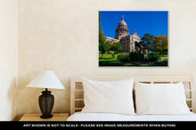 Load image into Gallery viewer, Gallery Wrapped Canvas, Texas State Capital Building Austin Tx Blue Sky Day At The Government Tower In