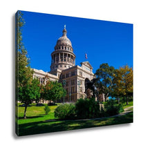 Load image into Gallery viewer, Gallery Wrapped Canvas, Texas State Capital Building Austin Tx Blue Sky Day At The Government Tower In
