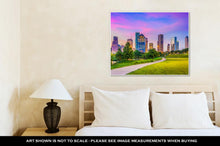 Load image into Gallery viewer, Gallery Wrapped Canvas, Houston Texas USA Downtown City Skyline