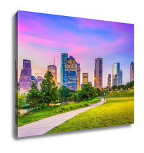 Load image into Gallery viewer, Gallery Wrapped Canvas, Houston Texas USA Downtown City Skyline