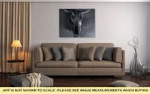 Load image into Gallery viewer, Gallery Wrapped Canvas, Black Bulls Skull