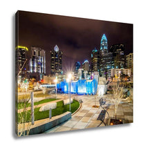 Load image into Gallery viewer, Gallery Wrapped Canvas, December 27 2014 Charlotte Nc USA Charlotte Skyline Near R