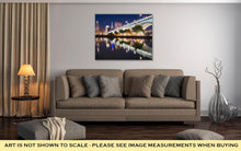 Load image into Gallery viewer, Gallery Wrapped Canvas, Cleveland City Skyline And Detriotsuperior Bridge At Night Across The Cuyahoga