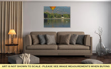 Load image into Gallery viewer, Gallery Wrapped Canvas, A Hot Air Balloon Floats Over Prospect Lake In Colorado Springs Colorado With