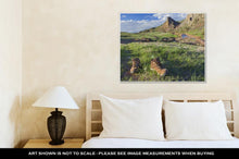 Load image into Gallery viewer, Gallery Wrapped Canvas, Hiking Boots On A Trail Eagle Nest Rock Open Space In Colorado At Springtime