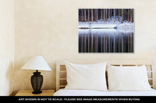 Load image into Gallery viewer, Gallery Wrapped Canvas, The Tall Pine Trees Reflect In The Mountain Lake On A Spring Colorado Morning