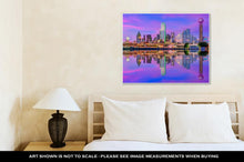 Load image into Gallery viewer, Gallery Wrapped Canvas, Dallas Texas USA Downtown City Skyline