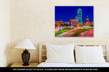 Load image into Gallery viewer, Gallery Wrapped Canvas, Little Rock Arkansas USA Downtown Skyline On The Arkansas River