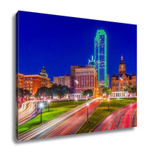Load image into Gallery viewer, Gallery Wrapped Canvas, Little Rock Arkansas USA Downtown Skyline On The Arkansas River