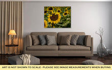 Load image into Gallery viewer, Gallery Wrapped Canvas, Large Yellow Sunflowers At Sunset