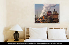 Load image into Gallery viewer, Gallery Wrapped Canvas, Working Detroit River Michigan Automotive Steel Mill