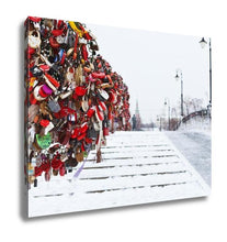 Load image into Gallery viewer, Gallery Wrapped Canvas, Love Tree On Luzhkov Bridge In Moscow
