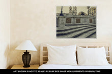 Load image into Gallery viewer, Gallery Wrapped Canvas, Old Photo In Vintage Style With Spanish Steps From Piazza Di Spa