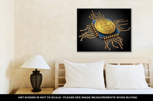 Load image into Gallery viewer, Gallery Wrapped Canvas, Illustration Of Bitcoin Over
