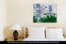 Load image into Gallery viewer, Gallery Wrapped Canvas, City Of Houston Texas Downtown Skyline With Tilt Lens