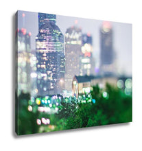 Load image into Gallery viewer, Gallery Wrapped Canvas, City Of Houston Texas Downtown Skyline With Tilt Lens