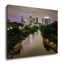 Load image into Gallery viewer, Gallery Wrapped Canvas, Houston Texas Skyline And Downtown