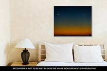 Load image into Gallery viewer, Gallery Wrapped Canvas, North Houston Texas Sunset And Moonrise With Power Line Silhouette