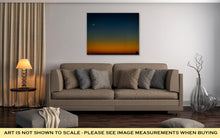 Load image into Gallery viewer, Gallery Wrapped Canvas, North Houston Texas Sunset And Moonrise With Power Line Silhouette