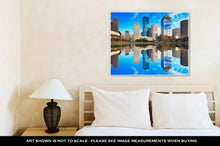 Load image into Gallery viewer, Gallery Wrapped Canvas, Houston Texas Skyline With Modern Skyscrapers And Blue Sky View