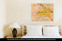 Load image into Gallery viewer, Gallery Wrapped Canvas, Wichita Kansas City Area On A Map