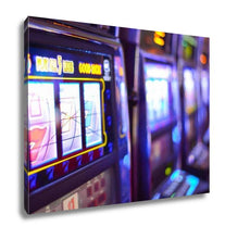 Load image into Gallery viewer, Gallery Wrapped Canvas, Slot Machines And Gambling Addiction In Las Vegas