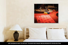 Load image into Gallery viewer, Gallery Wrapped Canvas, Casino Roulette Wheel Table