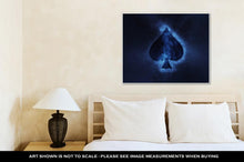 Load image into Gallery viewer, Gallery Wrapped Canvas, Playing Card Spade Symbol Abstract Night Sky