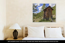 Load image into Gallery viewer, Gallery Wrapped Canvas, Vintage Log Cabin In Old Abandoned Mining Town