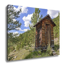 Load image into Gallery viewer, Gallery Wrapped Canvas, Vintage Log Cabin In Old Abandoned Mining Town