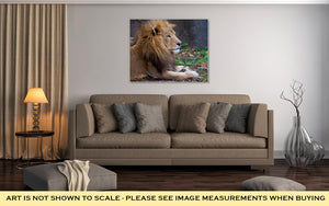 Gallery Wrapped Canvas, African Male Lion