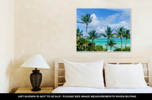 Load image into Gallery viewer, Gallery Wrapped Canvas, Palm Tree On The Miami Beach Florida USA