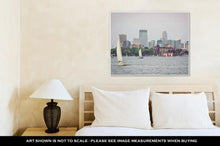 Load image into Gallery viewer, Gallery Wrapped Canvas, Scenic View Of Downtown Minneapolis Minnesota With Lake Calhoun And Sail Boats