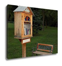 Load image into Gallery viewer, Gallery Wrapped Canvas, Sidewalk Library In Residential Neighborhood
