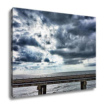 Load image into Gallery viewer, Gallery Wrapped Canvas, Driving Across Lake Pontchartrain Causeway Near New Orleans