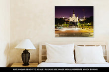 Load image into Gallery viewer, Gallery Wrapped Canvas, St Louis Cathedral And Jackson Square In New Orleans French Quarter As Night