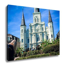 Load image into Gallery viewer, Gallery Wrapped Canvas, White Basillica In New Orleans In Jackson Square
