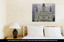Load image into Gallery viewer, Gallery Wrapped Canvas, Saint Louis Cathedral In French Quarter Of New Orleans Louisiana With Cloudy