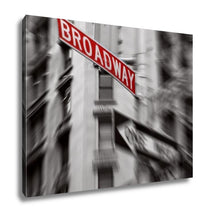 Load image into Gallery viewer, Gallery Wrapped Canvas, Red Broadway Sign