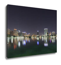Load image into Gallery viewer, Gallery Wrapped Canvas, Orlando Skyline Morning Twilight